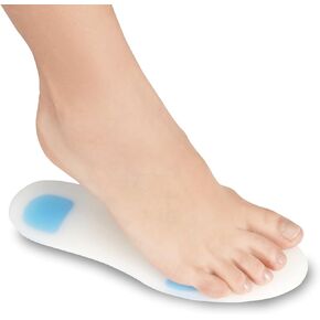 Soles Silicone Shoe Inserts - Insoles (Pair) Orthopedic Support for Walking, Running, and Fitness - Soft, Comfortable, Hypoallergenic Design - XS / 33-34