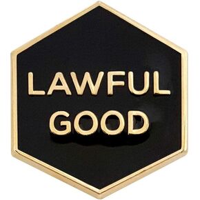 Pinsanity 'Lawful Good' Enamel Lapel Pin