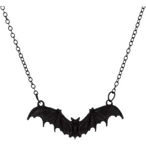Bat Necklace for Women Men Gothic Bat Necklace Choker Flying Bat Pendant Necklace Gothic Punk Cool Heavy Chain Choker Cyber Animal Wing Pendant Pop Punk Black Bat Necklace Personalized Minimalist Halloween Exaggerated Hip-Hop Collarbone Chain Punk Vampire in Saudi Arabia