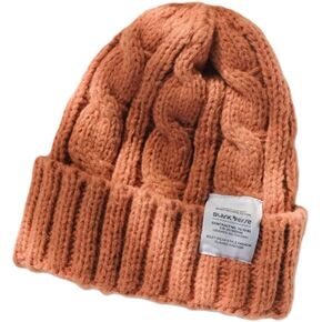 Wander Agio Womens Winter Warm Crocheted Hat Beanies Caps Wool Knit Beanie Weaving Twist Girls Hormonal Color