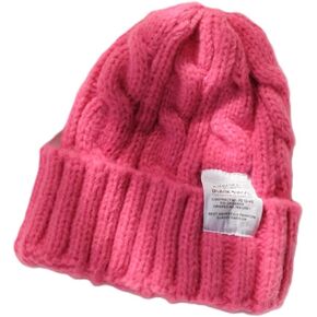 Wander Agio Womens Winter Warm Crocheted Hat Beanies Caps Wool Knit Beanie Weaving Twist Girls Hormonal Color