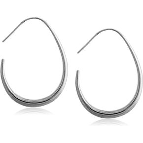 Lightweight Teardrop Hoop Drop Dangle Earrings Gold Plated Large Oval Dangle Earrings For Women Girls