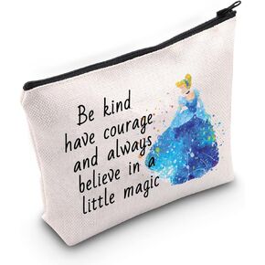 TOBGBE Fairy Tales Makeup Bag Fairy Princess Quotes Gift Fairy Princess Cosmetic Bag for Women（little magic）