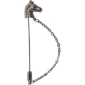 Knighthood Horse with Hanging Tassel Lapel Pin