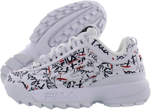 Fila Disruptor Ii Graffiti Womens Shoes Size 6, Color: Pure White/Grafitti/Red/Fila White in Saudi Arabia