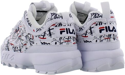 Fila Disruptor Ii Graffiti Womens Shoes Size 6, Color: Pure White/Grafitti/Red/Fila White in Saudi Arabia