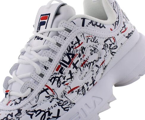 Fila Disruptor Ii Graffiti Womens Shoes Size 6, Color: Pure White/Grafitti/Red/Fila White in Saudi Arabia