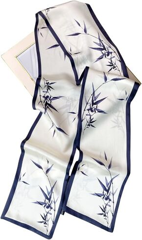Tolzorai 100% Mulberry hair ribbon Silk Scarf set fashion designer for women hair chic stylish neckerchief in Saudi Arabia