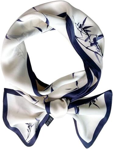 Tolzorai 100% Mulberry hair ribbon Silk Scarf set fashion designer for women hair chic stylish neckerchief in Saudi Arabia