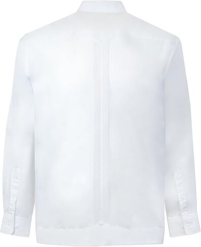 قميص Guayabera الرجالي من Manchester بأكمام طويلة، مقاس عادي in Kuwait