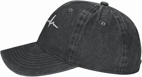 Yipaidel Women's Heartbeat Pickleball Baseball Cap, Adjustable Vintage Washed Hat for Women and Men in Kuwait