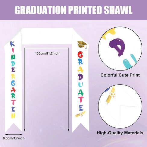 Guiqulai Unisex Shiny Kids Graduation Cap and Gown Set with 2024 Tassel for Kindergarten Preschool Toddler Children in Saudi Arabia