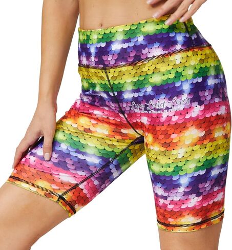 Printed Leggings with Pockets for Women Spandex Shorts Workout Leggings for Women Tummy Control Gym Yoga Capris in Kuwait