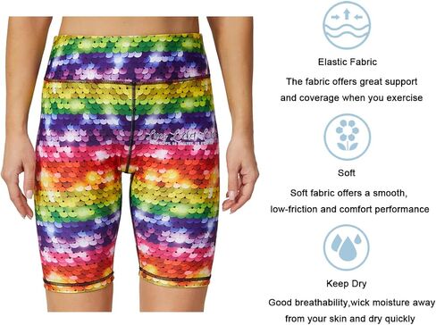 Printed Leggings with Pockets for Women Spandex Shorts Workout Leggings for Women Tummy Control Gym Yoga Capris in Kuwait