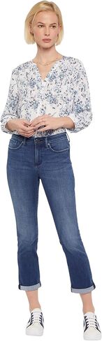 NYDJ Chloe Capris 1" Cuff in Bluewell in Saudi Arabia