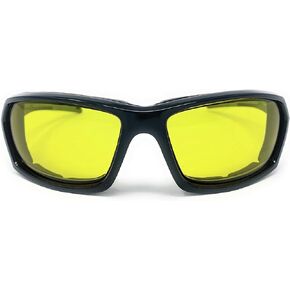 The Biker Motorcycle Padded Glasses Shades, Outdoor Sports Wrap Around Sunglasses