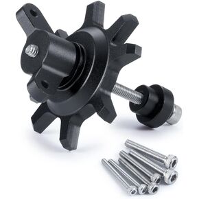 RCLIONS 1.9/2.2 Inch RC Beadlock Wheel Hub Tire Installation&Removal Tool Assembly for TRX4 SCX10 1/10 RC Crawler Car Upgrade Parts (Black)