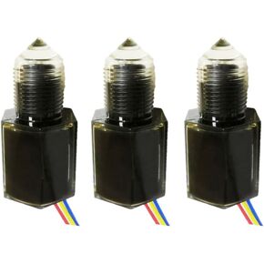 FS-IR1902D PNP-NO Optical Infrared Water Oil Fuel Fluid Diesel Liquid Level Sensor Switch 5 to 24VDC,Pack of 3