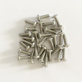 WAFJAMF 8#-32 x 3/4" Machine Screws (30 Pcs) Stainless Steel 8/32 Knob/Pull Screws Bolt Nut Set Truss Head Screws Bolts for Cabinet Drawer