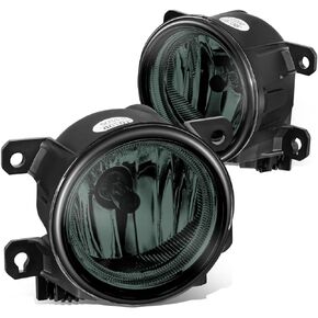 DNA MOTORING FL-ZTL-373-SM Pair of Fog Lights Compatible with 13-15 Accord / 13-21 Civic / 19-20 HR-V / 15-20 Fit,Smoked Lens