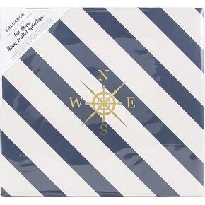 Colorbok 12in Scrapbook Album Nautical, Navy