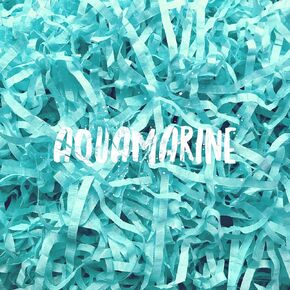 Aquamarine Aqua Blue Shredded Tissue Paper Shred Hamper Gift Box Basket Filler Fill Christmas Easter Wedding Baby Shower Decor 200g