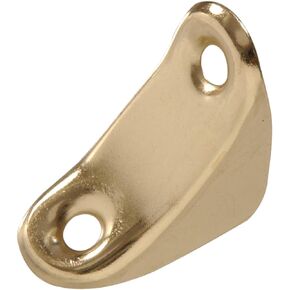 Hillman 853091 1 x 3/4 in. Chair Brace- Brass Finish 4-Pack
