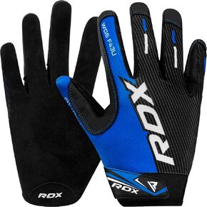 RDX Weight Lifting Full Finger Gym Gloves for Fitness Workout - Breathable with Anti Slip Palm Protection - Great Grip for Bodybuilding, Powerlifting, Weightlifting, Strength Training, Exercise