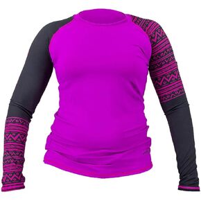 AKONA Women's Long Sleeve Rash Guard, Sun Shirt SPF50+, and Watersports Top. Snorkeling, Surfing, Paddling, Kayaking, Diving