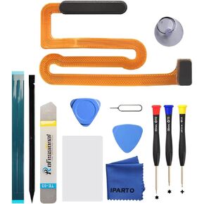 iParto Fingerprint Sensor Replacement for Samsung Galaxy A13 5G SM-A136U SM-A136U1 Power On Off Switch Button Flex Cable Replacement Kit