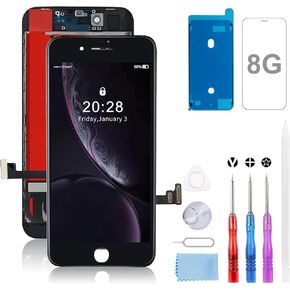 BeeFix for iPhone 8 Screen Replacement Kit 4.7 Inch for iPhone 8 LCD Screen Replacement -Screen for iPhone 8 Digitizer, for iPhone 8 Display 3D Touch Digitizer with Full Assembly Repair Tools (Black)