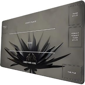 Fantasy Black Lotus TCG Playmat, 24 x 14 inches Game Mat for MTG Trading Card Game Playmats Smooth Surface Battle Game Rubber Collection Cool 09