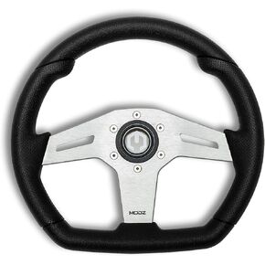 MODZ Barton Golf Cart Steering Wheel with Adapter - Fits Club Car Precedent [2004-Up] - Black