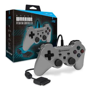 Hyperkin “Brave Warrior" Premium Controller for PS2 (Silver)