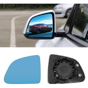 APESER Compatible with 2021-2023 Tesla Model Y Side Mirror Glass Replacement,Driver and Passenger Side Mirror Glass Wide Angle for Model Y,Anti Glare Heat Defogging Blue Glass Lens for LH & RH,1 Pair