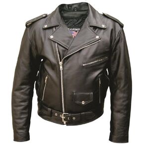 Allstate Leather Men's AL2001 Basic M.C. Jacket