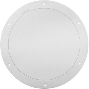 Beckson DP85-W Pry-Out Deck Plate, 1 Pack, 8''