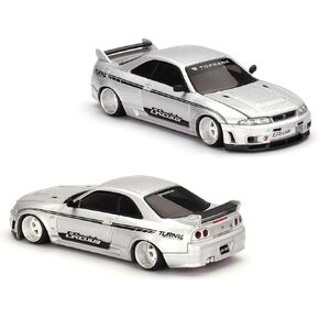 True Scale Miniatures Model Car Compatible with Nissan Skyline GT-R (R33) DAI33 V1 Limited Edition 1/64 Diecast Model Car Kaido House KHMG097