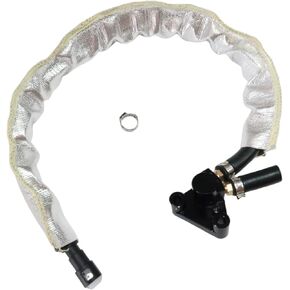 Fuel Rail Pressure Sensor Bracket Holder Kit Fit for Volvo XC90 S80 Replace#30720139