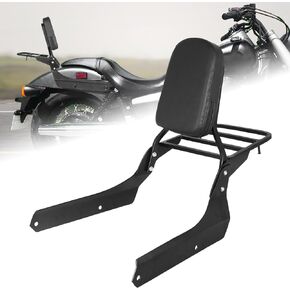AUFER Detachable Backrest Sissy Bar And Luggage Rack With Backrest Pad Compatible With For Shadow Spirit 750 VT750C2 2007-2014 Shadow Phantom 750 VT750C2B 2010-2020