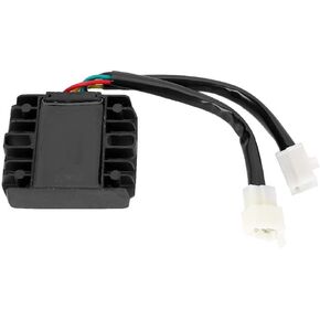 KIMISS Voltage Rectifier,DC12V 6 Wire Motorcycle Voltage Rectifier Regulator Fit for GY6 50cc 125cc 150cc 200cc 250cc Scooter