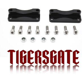 TIGERSGATE Gross Black Front Fender Riser Fender Spacer Kit For Most 2003-2013 Harley Screamin' Eagle with 21" Tire Touring Model Electra Glide/Road Glide /Road King /Street Glide