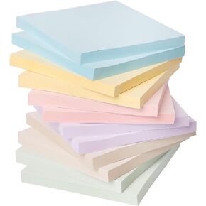 Sticky Notes 3x3in, 12 Sticky Note Pads, 6 Morandi Colors, Colored/Colorful Sticky Notes Bulk, Cute Stick Notes 60 Sheets/Pad, 720 Sheets in Total, Ideal Office School Stationary Supplies