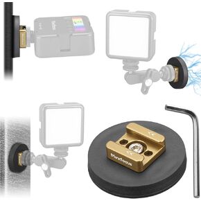 حامل كاميرا مغناطيسي MINIFOCUS مع محول حذاء بارد، قاعدة مغناطيسية مستديرة قوية مع فتحة 1/4 بوصة - 20 خيط، قطر 2.16 بوصة، سمك 0.31 بوصة لجميع معدات التصوير الفوتوغرافي مع حامل الحذاء الساخن القياسي in Kuwait