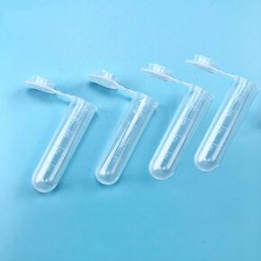 50 Pack 5ml Plastic Sample Vials, Test Tubes with lids, Vial Tube Storage Container for Liquid Fragrance Beads