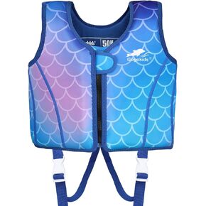 Gogokids Kids Swim Vest, Toddler Float Jacket for 30-50 lbs Girls and Boys, Comfortable Fit Swimming Jacket, for 2-9 Year Old Children
