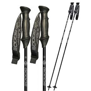GOODE - G-Max (set of 2) - Our shafts use the shock absorption properties of carbon to enhance your skiing experience - Classic Silver / 52"/130cm in Kuwait