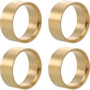 HanTof 4pcs Brass Internal Beadlock Ring Clamp Ring Fit 1.0" Wheel Rim for 1/18 TRX4M 1/24 RC Crawler Axial SCX24 Upgrade Parts, SCX24 Brass Wheel Weights, Weight 13.6g/Each Pieces
