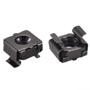 uxcell Snap-in Cage Nuts, M4 x 0.7mm Carbon Steel Nut for Server Shelve Cabinet 5pcs