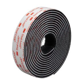 3M Dual Lock Reclosable Fastener SJ3552, Type 170, 1 Roll, Black, 1 in x 50 yd, Industrial Use, Temperature, Moisture, UV Resistant, Snaps Shut, Durable for Repeated Opening and Closings